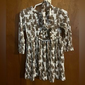 Kate Quinn Size 18/24 Bamboo Brown Spooky Cat Dress